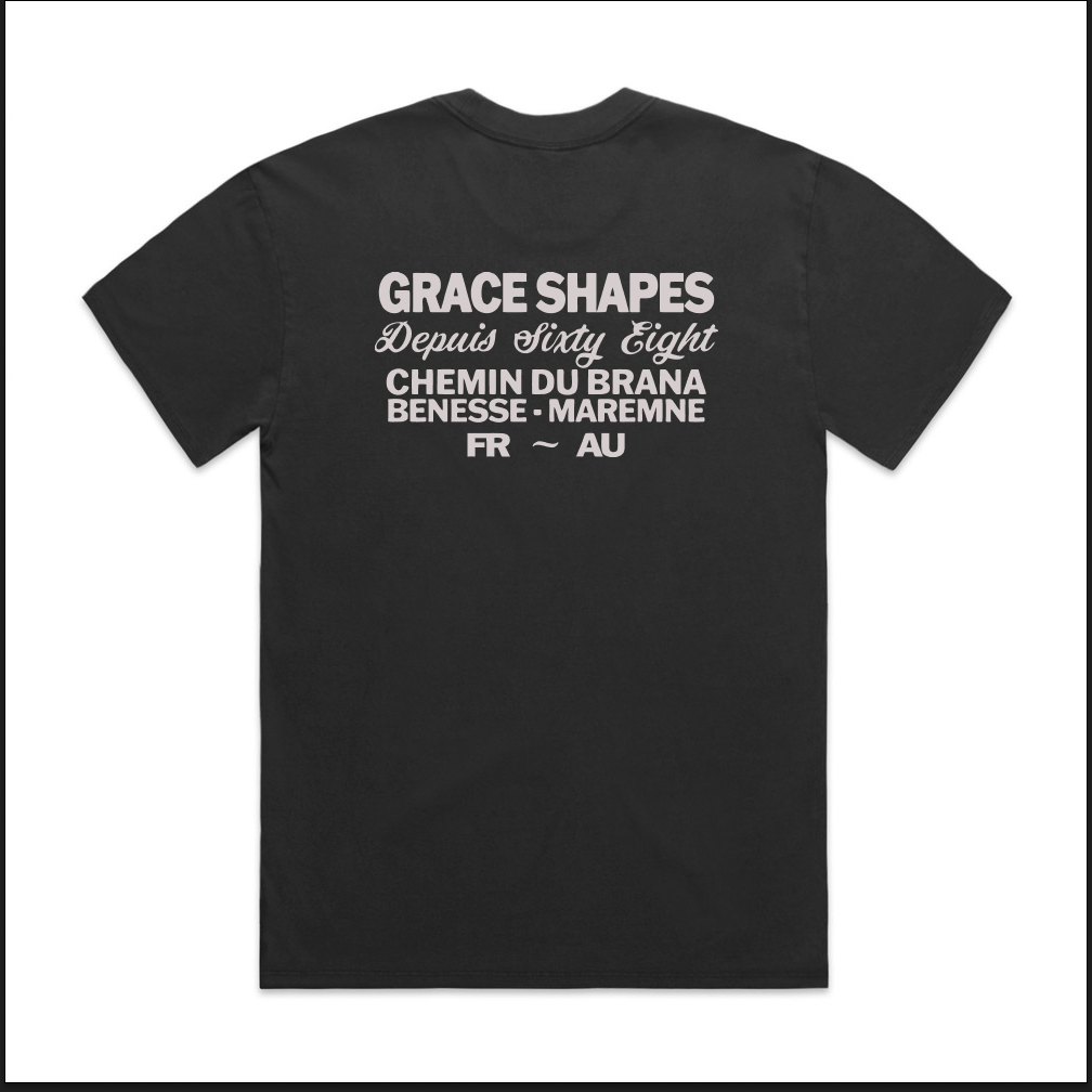 Address Tee - Faded Coal