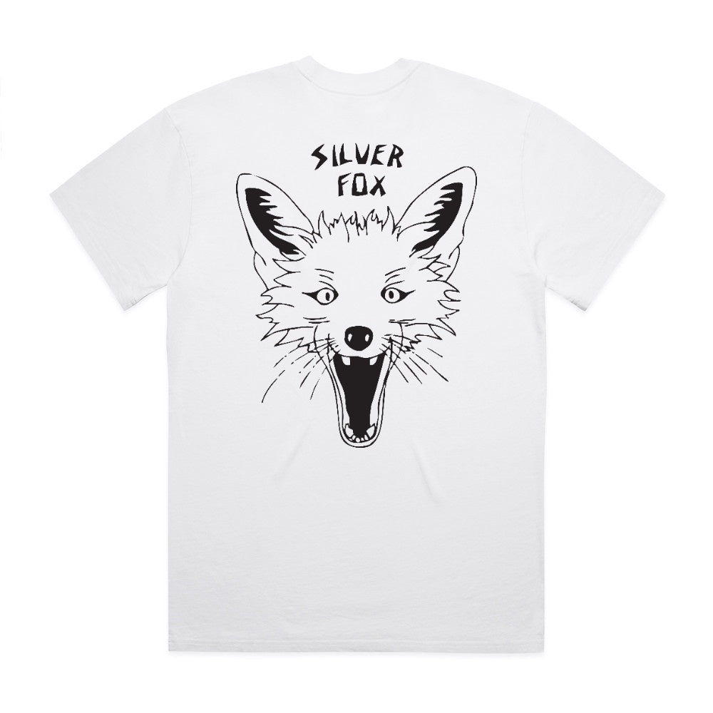 Silver Fox Tee - Faded White