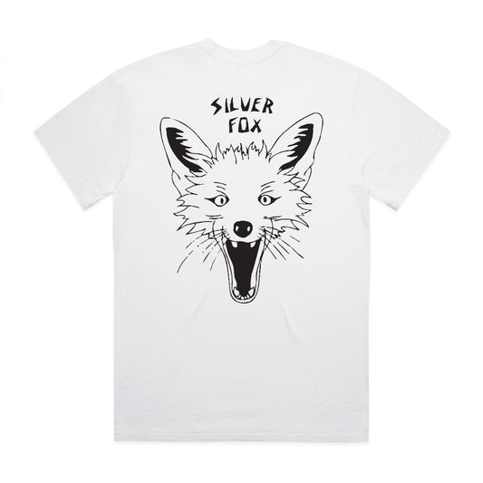 Silver Fox Tee - Faded White